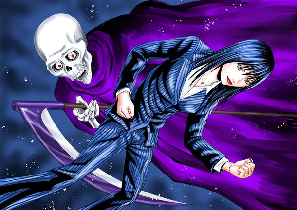 「怨み屋本舗EVIL HEART」第1話扉ページのイラスト。