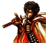 横尾公敏による新連載「百人の半蔵」のカット。