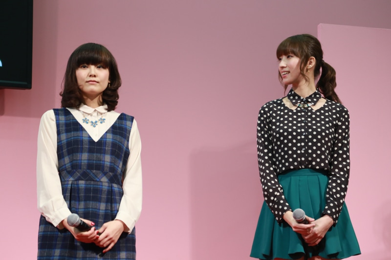 （左から）金元寿子、小清水亜美。