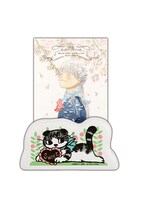 A賞の陶器スタンドにポストカードを差した図。(c)羽海野チカ/白泉社