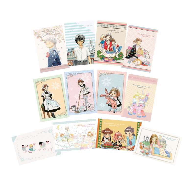 A賞：陶器スタンド付ポストカードセット(c)羽海野チカ/白泉社