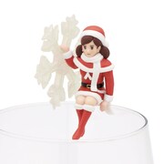 「コップのフチ子 クリスマス」の「結晶のフチ子」(c)タナカカツキ / KITAN CLUB