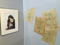 「PandoraHearts アニメイト原画展」の会場写真。