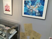 「PandoraHearts アニメイト原画展」の会場写真。
