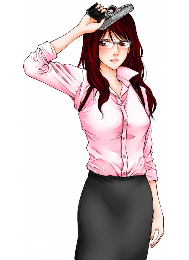 原作マンガ「ウロボロス―警察ヲ裁クハ我ニアリ―」より、日比野美月。 (c)神崎裕也/新潮社