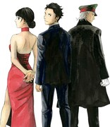 霜月かよ子による「ジョーカー・ゲーム」のカット。