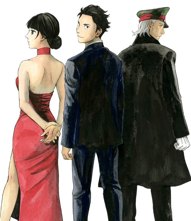 霜月かよ子による「ジョーカー・ゲーム」のカット。