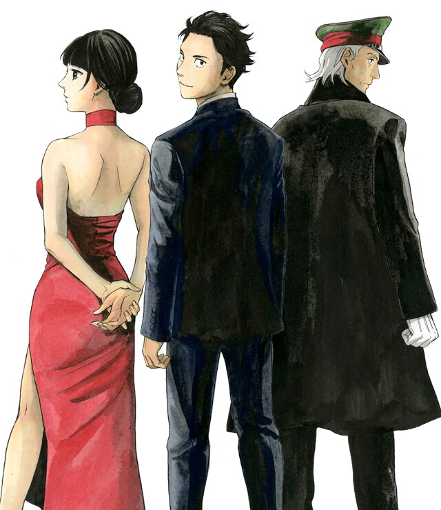 霜月かよ子による「ジョーカー・ゲーム」のカット。