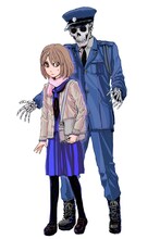 木々津克久の新連載「兄妹～少女探偵と幽霊警官の怪奇事件簿～」のカット。