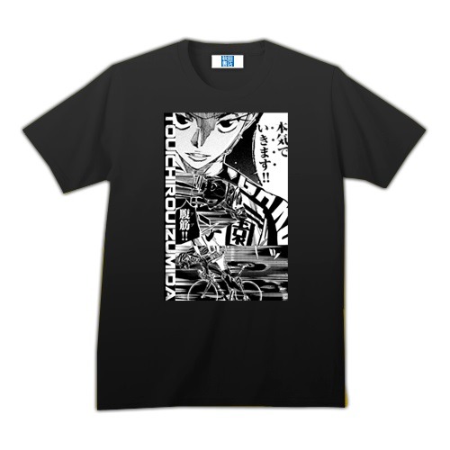 「弱虫ペダル インパクトシーンＴシャツ 箱根学園/泉田塔一郎」（ブラック）
