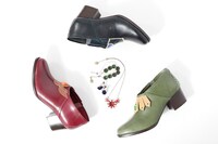 SuperGroupiesより発売される「魔法騎士レイアース」コラボアイテムの集合図。(c)CLAMP・ShigatsuTsuitachi CO.,LTD./講談社