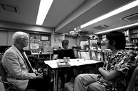 鼎談の様子。左から手塚眞、カサハラテツロー、ゆうきまさみ。