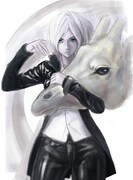 1巻カバーイラストの制作過程。