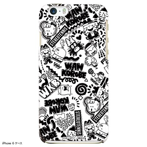 「わんころべえ モノトーンiPhoneケース」