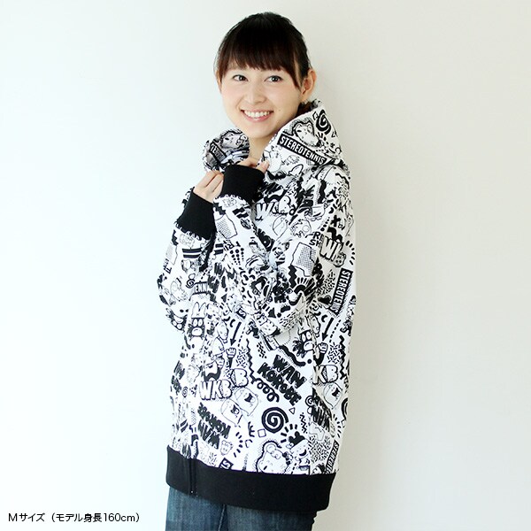 「わんころべえ 総柄パーカー」