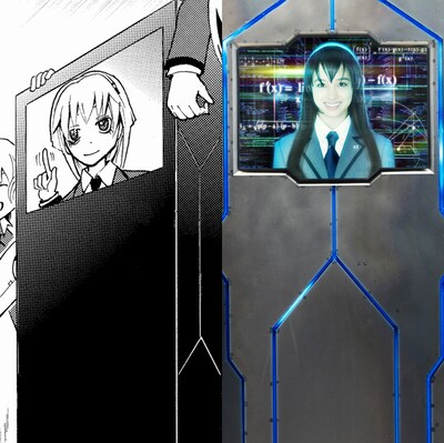 原作の律と映画に登場する律。(c)2015松井優征／集英社・映画「暗殺教室」製作委員会