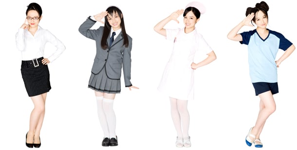 ナース服をはじめとした4種類の役衣装を着用した橋本環奈。(c)2015松井優征／集英社・映画「暗殺教室」製作委員会