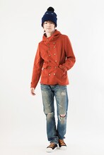 「ハイキュー!! ニットキャップ 影山」の着用イメージ。(c)古舘春一／集英社・「ハイキュー!!」製作委員会・MBS