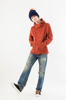 「ハイキュー!! ニットキャップ 日向」の着用イメージ。(c)古舘春一／集英社・「ハイキュー!!」製作委員会・MBS