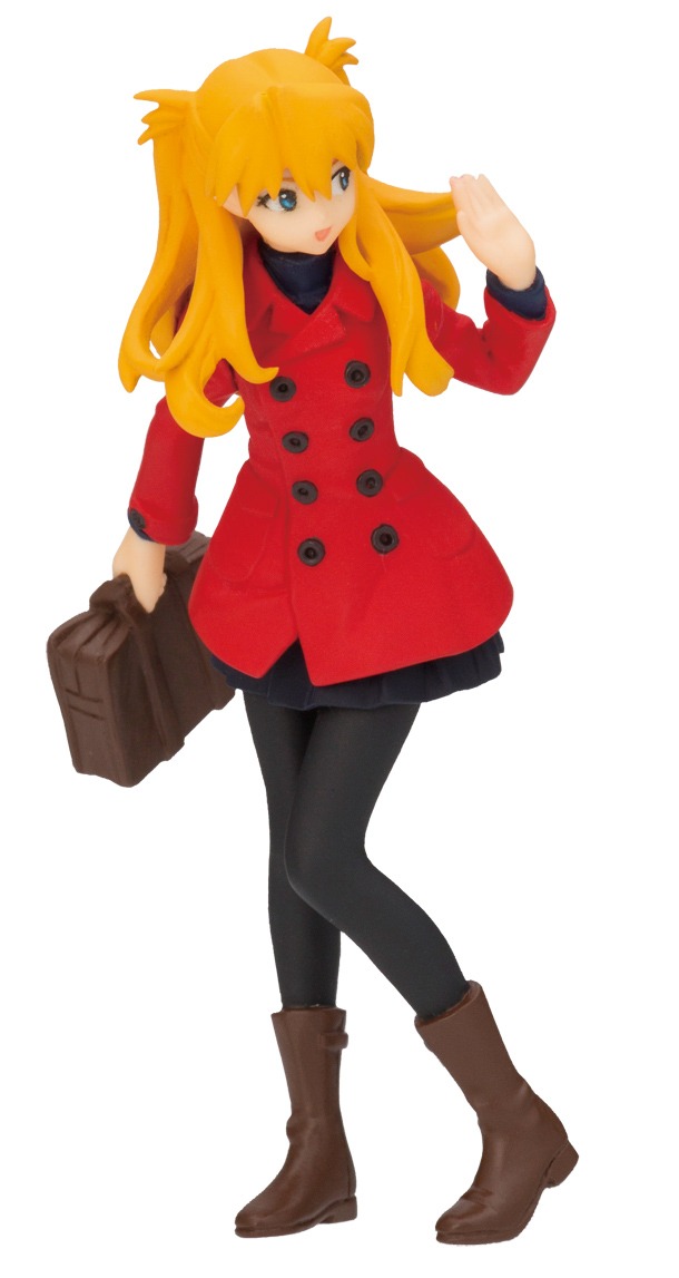 ヤングエース2015年1月号付録の「アスカフィギュア」。(c)カラー