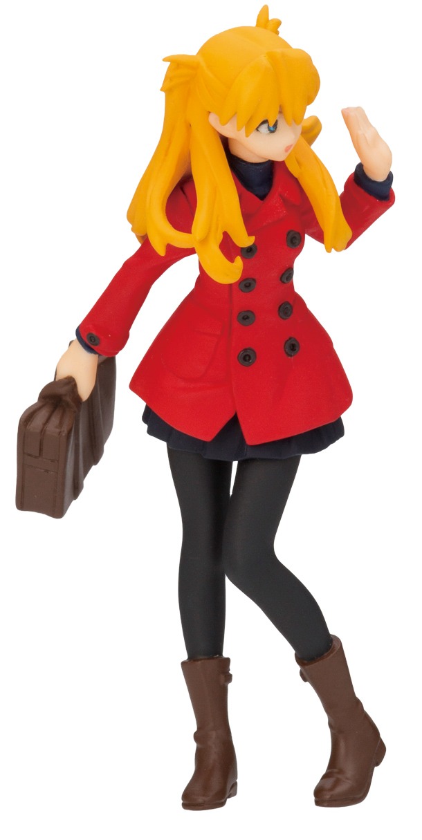 ヤングエース2015年1月号付録の「アスカフィギュア」。(c)カラー