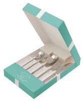 「いただきますフェア」の賞品から、「いつかティファニーで朝食を」をイメージしたカトラリーセット。