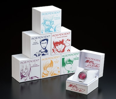 「INDEPENDENT×黒子のバスケ」オフィシャルコラボウォッチ全7種。(c)藤巻忠俊／集英社・黒子のバスケ製作委員会