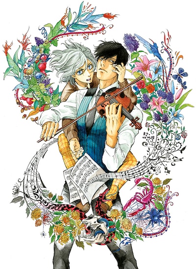 梅内創太の新連載「四弦のエレジー」のカット。