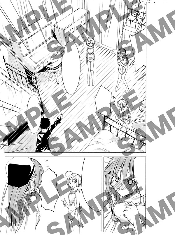 「トリニティセブン」のDVD、Blu-ray Vol.2に初回特典として付属する描き下ろしマンガ。 (c)サイトウケンジ・奈央晃徳／KADOKAWA 富士見書房／トリニティセブン製作委員会