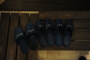 天水館のスリッパ。
