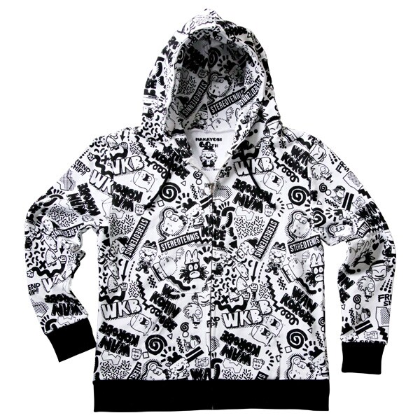 「わんころべえ 総柄パーカー」