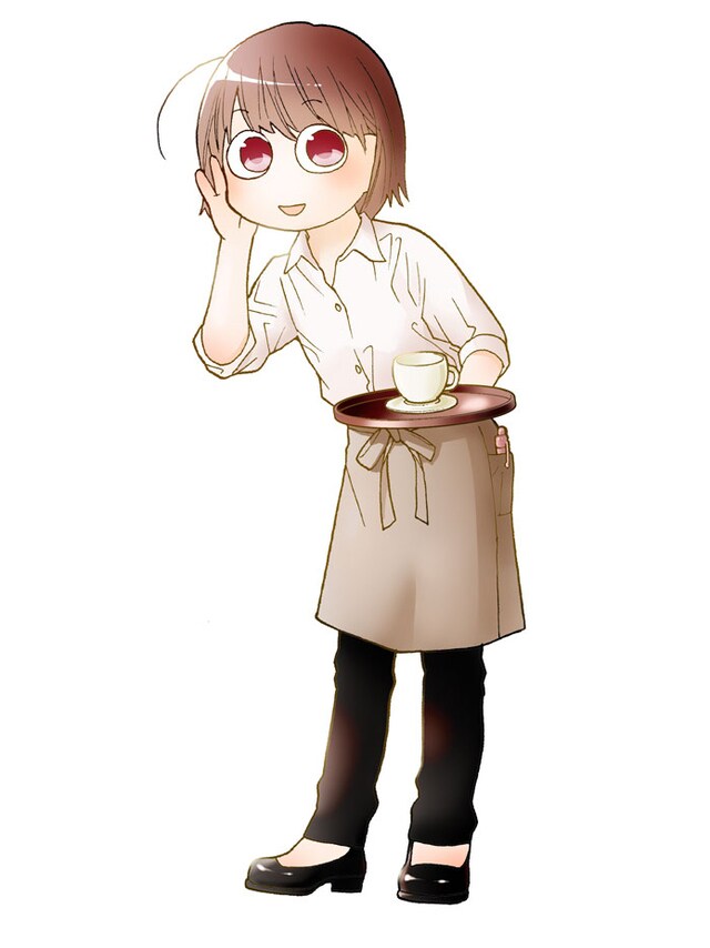 新久千映の新連載「タカコさん」カット。