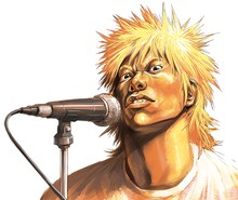 今野涼による新連載「モッシュピット」のカット。