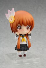 「恥ずかし顔」の「ねんどろいど 橘万里花」。(c)古味直志／集英社・アニプレックス・シャフト・MBS
