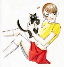 「チワワちゃん」カバー原画 (c)岡崎京子/KADOKAWA