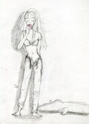 「pink」カバー原画 (c)岡崎京子/マガジンハウス