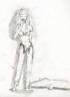 「pink」カバー原画 (c)岡崎京子/マガジンハウス