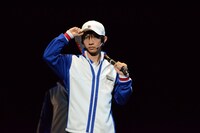 越前リョーマ役の古田一紀。