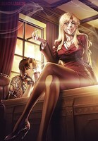 「ブラック・ラグーン」レヴィ＆バラライカ 大判タペストリー