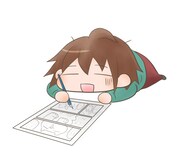 奥原まむの自画像。