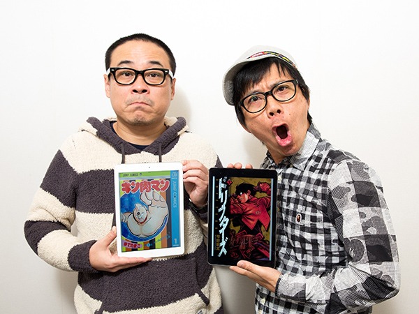 バッファロー吾郎A（左）と竹若元博。
