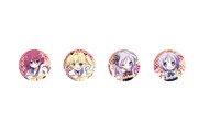 「らき☆すた」と「グリザイアの果実」のトレーディング缶バッジは、カプセル筐体にて全25種を販売。画像はその一部。(c)美水かがみ／KADOKAWA (c)2010 Frontwing/Project GRISAIA