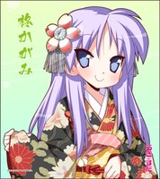 「らき☆すた複製ミニ色紙」は全4種。画像は柊かがみのもの。(c)美水かがみ／KADOKAWA