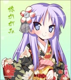 「らき☆すた複製ミニ色紙」は全4種。画像は柊かがみのもの。(c)美水かがみ/KADOKAWA