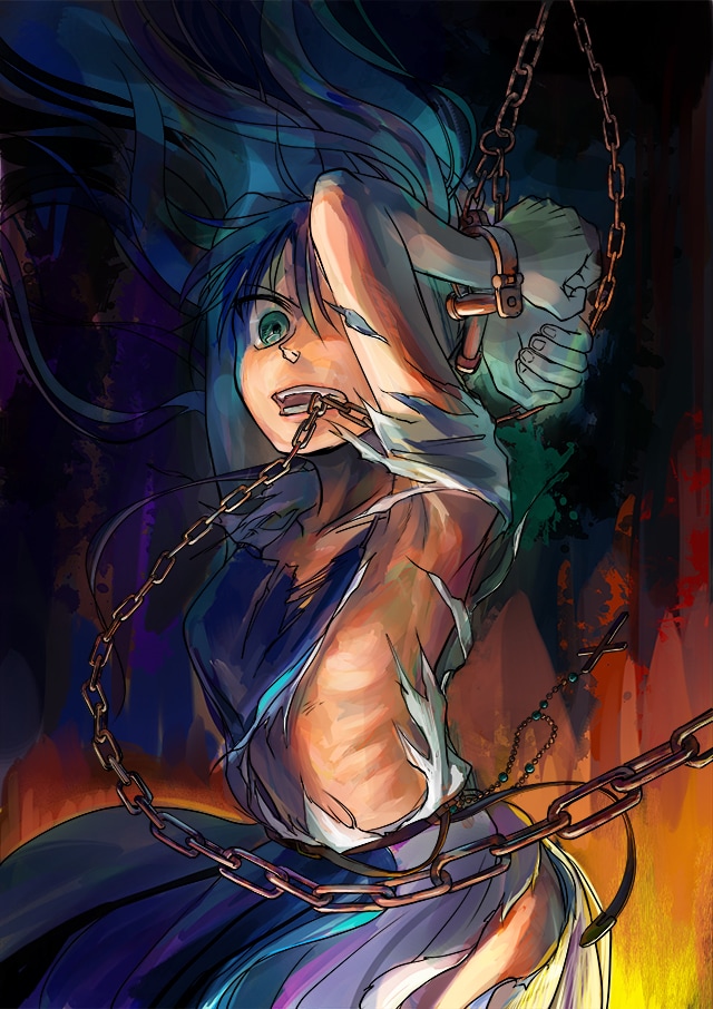 竹良実による新連載「辺獄のシュヴェスタ」のカット。