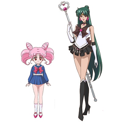 ちびうさ、セーラープルートの設定画。 (c)武内直子・PNP・講談社・東映アニメーション