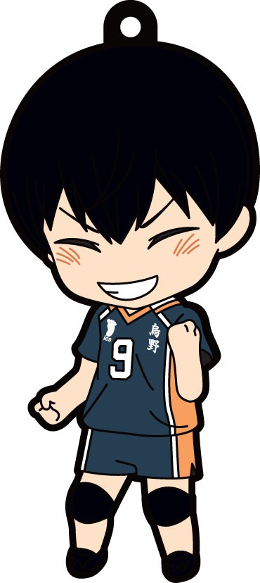 「GOODSMILE ONLINE SHOP」予約特典「ねんどろいどぷらす ラバーストラップ 影山飛雄 ガッツポーズVer.」。(c)古舘春一／集英社・「ハイキュー!!」製作委員会・MBS
