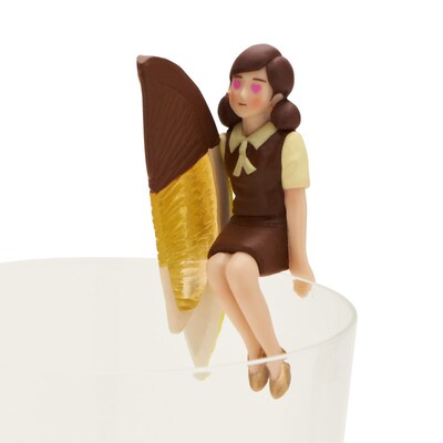 「レモンとフチ子」はフチ子の衣装だけでなく、レモンもチョコがけされたオシャレな姿に。(c)タナカカツキ / KITAN CLUB