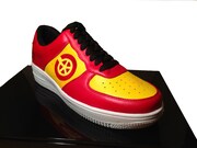 「弱虫ペダル PU レザー スニーカー 総北カラー / 巻島モデル」