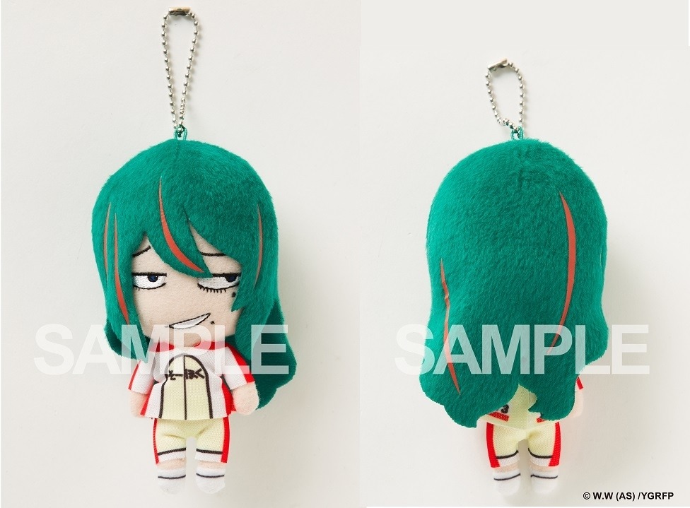 巻島のぬいぐるみキーホルダー。(c)渡辺航（週刊少年チャンピオン）／弱虫ペダルGR製作委員会